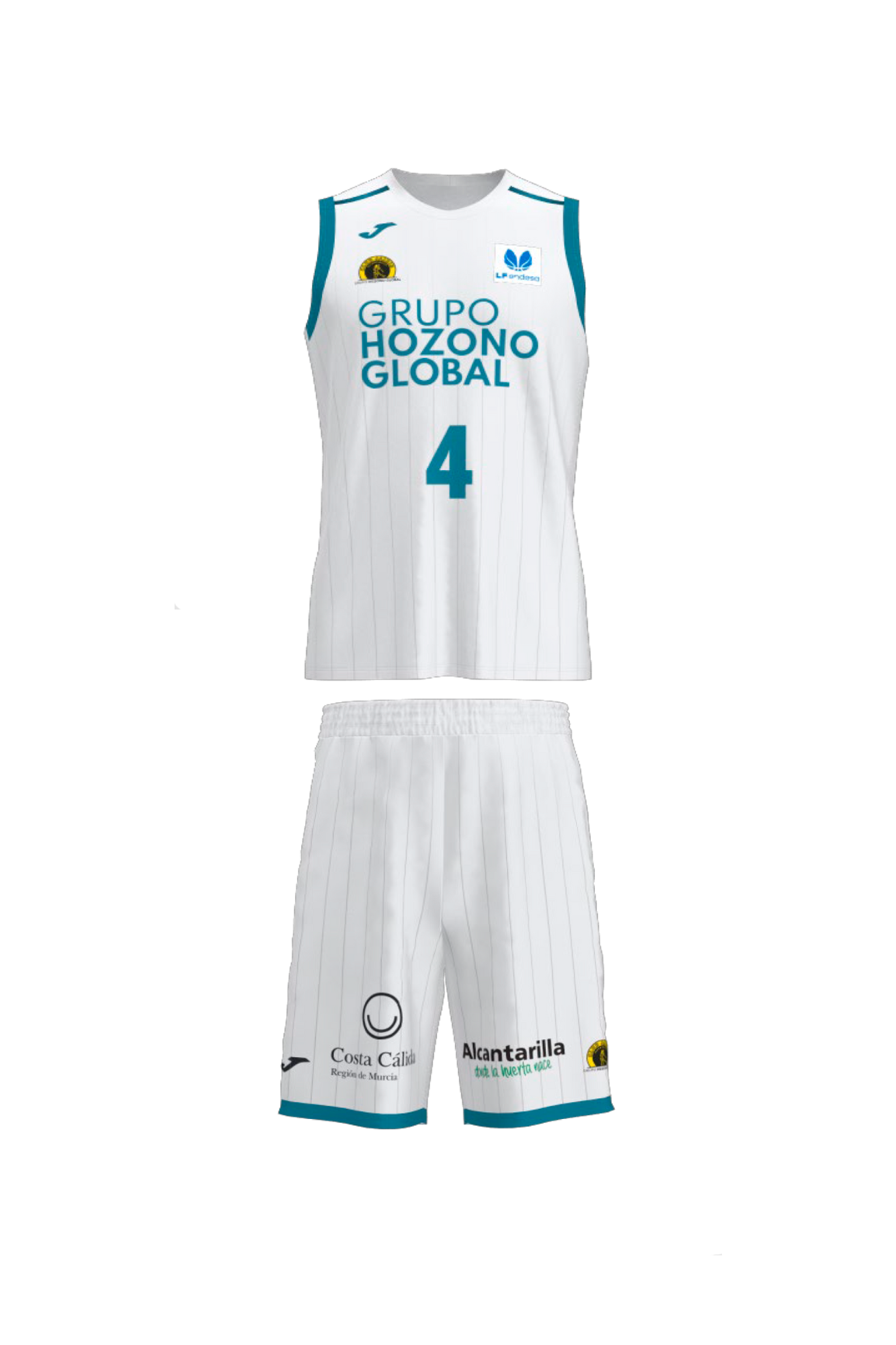 EQUIPACION LF ENDESA BLANCA FRONTAL
