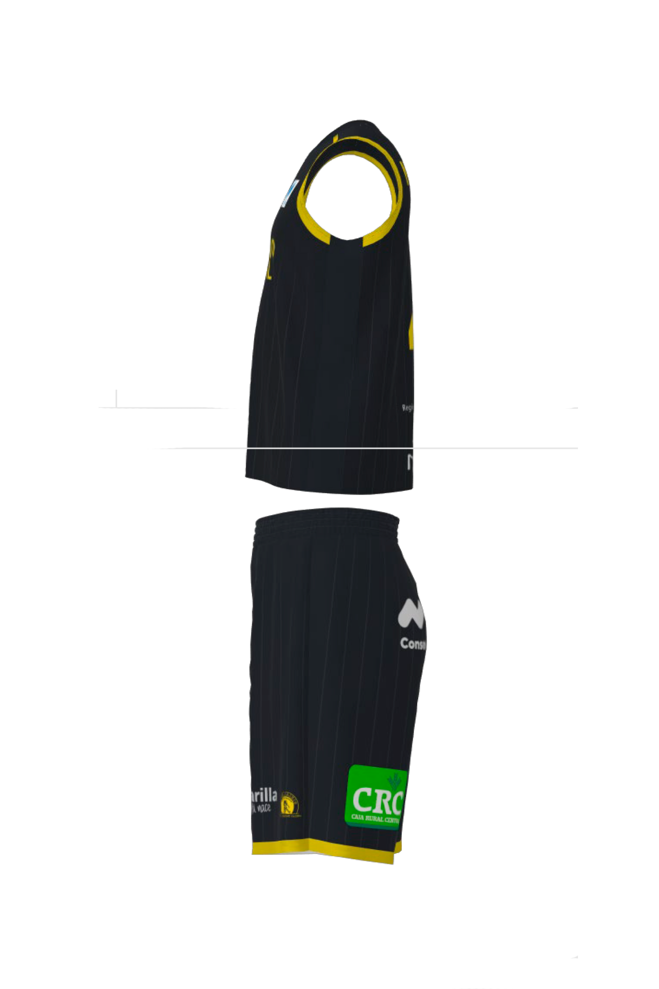 EQUIPACION COMPLETA LF ENDESA NEGRA LATERAL