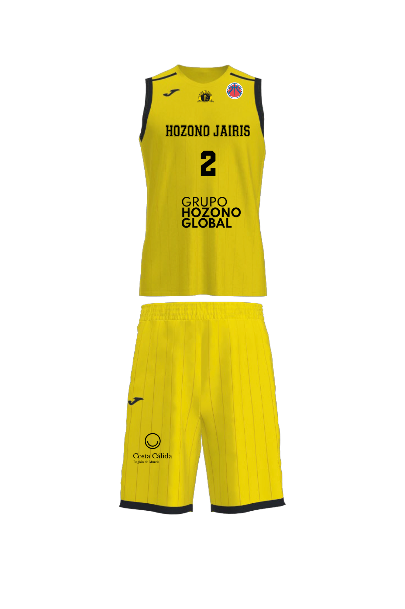 EQUIPACION COMPLETA EUROCUP WOMEN AMARILLA FRONTAL