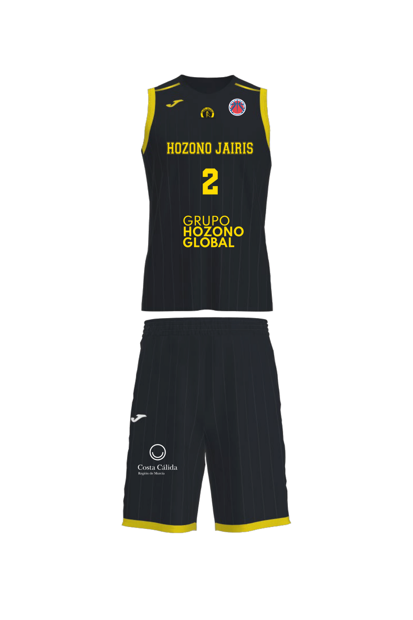 EQUIPACION COMPLETA EUROCUP WOMEN NEGRA FRONTAL